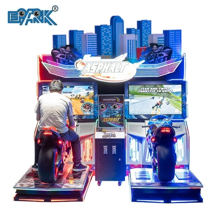 Super Asphalt Coin Operated Motorcycle Racing Machine
