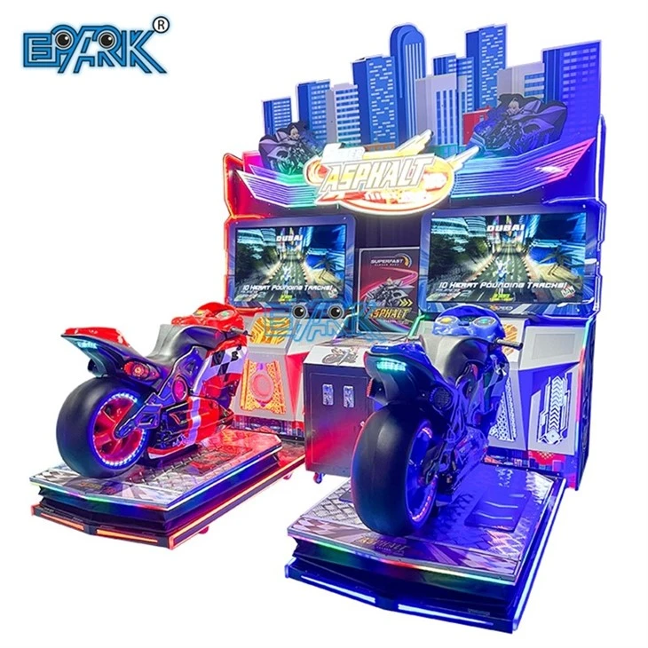 Super Asphalt Coin Operated Motorcycle Racing Machine