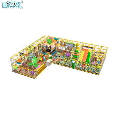 Яркая модульная мягкая игровая площадка ² 120м ² крытая игровая площадка для торговых центров
