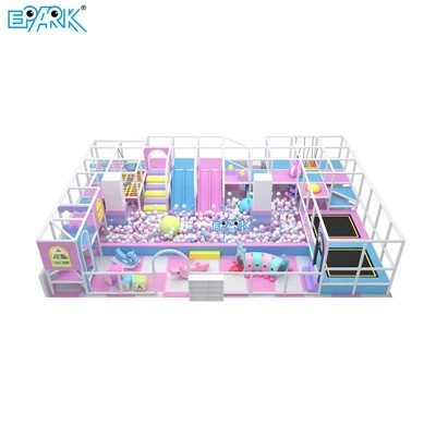 Крытая игровая площадка Pink Dream с горкой и шариковой ямой